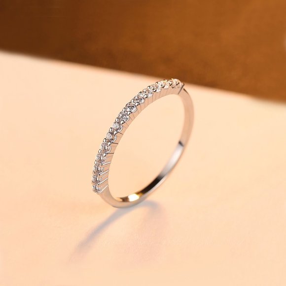 Engagement Ring Sets in 925 Sterling Silver and Zirconia Rings - Picture 3 of 4